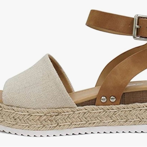 Soda Topic by Trendy Fashion Jute Platform Shoe size 10 - Picture 3 of 3